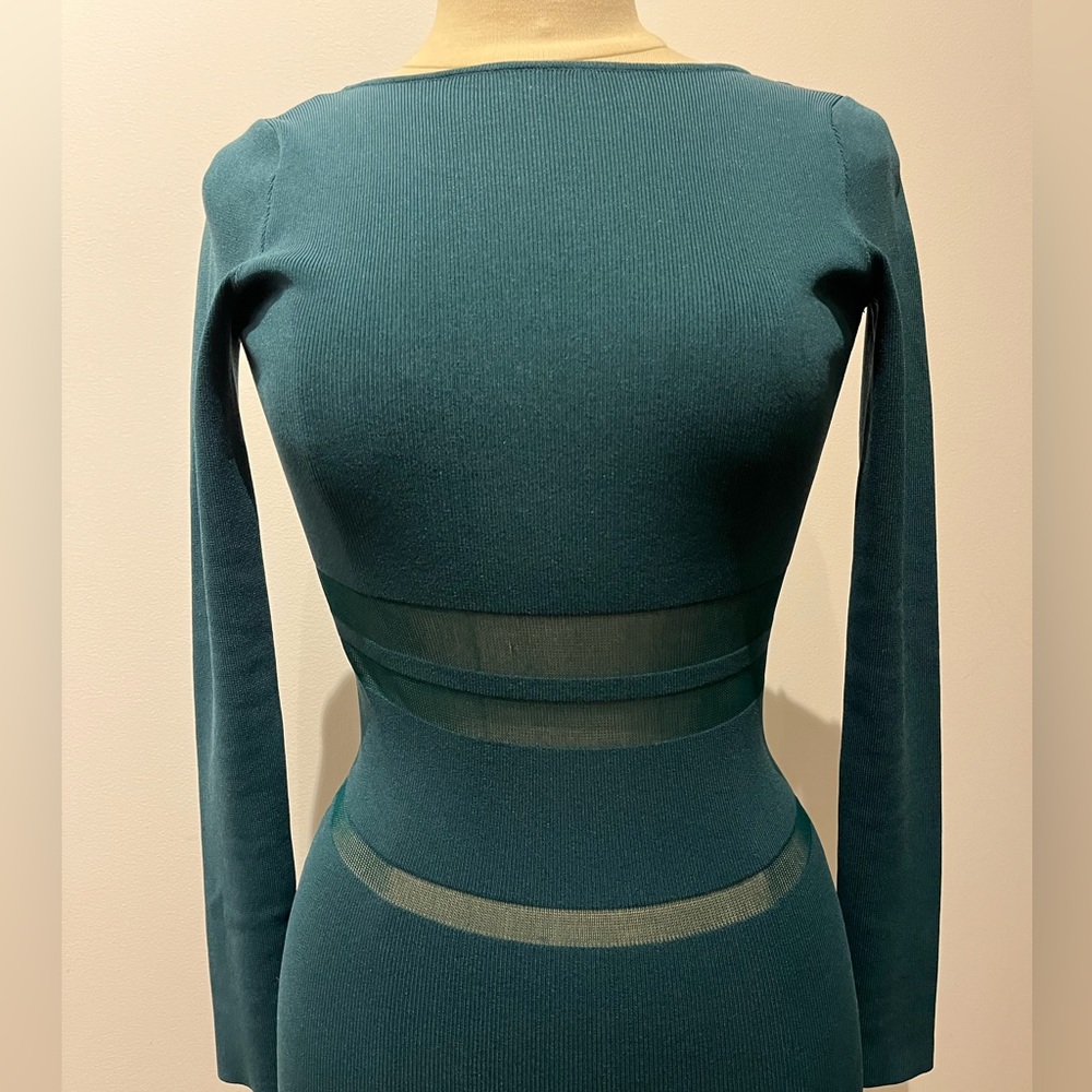 Green Long Self-Portrait Dress Size Small